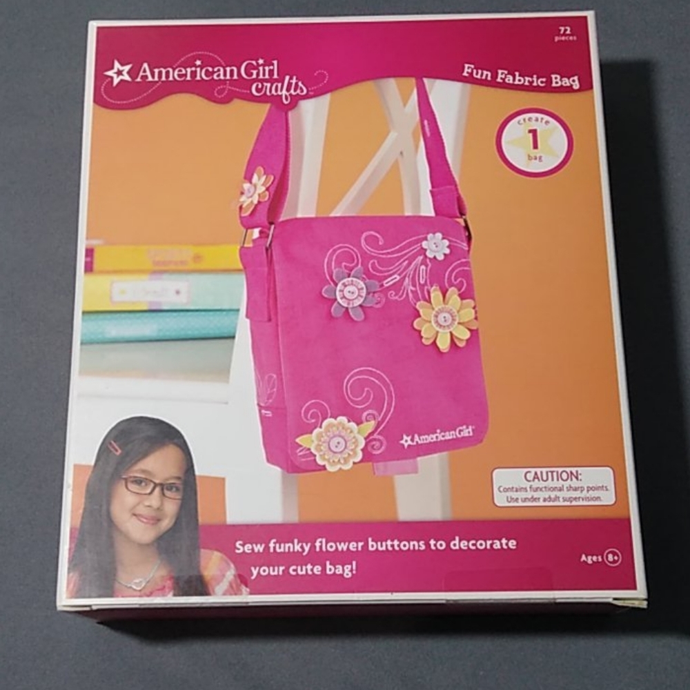 American girl doll fun fabric bag